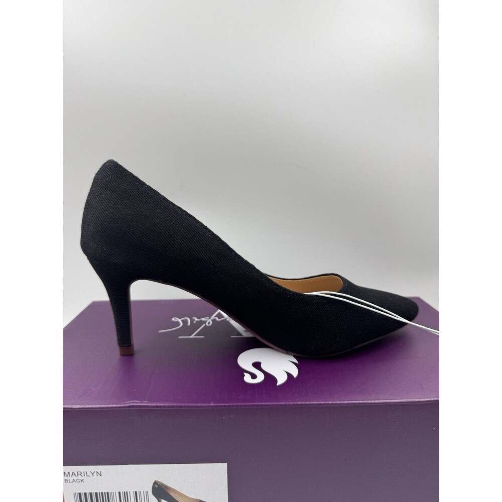 New Gloria Vanderbilt Women's Marilyn Pumps Black Closed Toe Heels Sz 6.5 Shoes - Picture 7 of 16